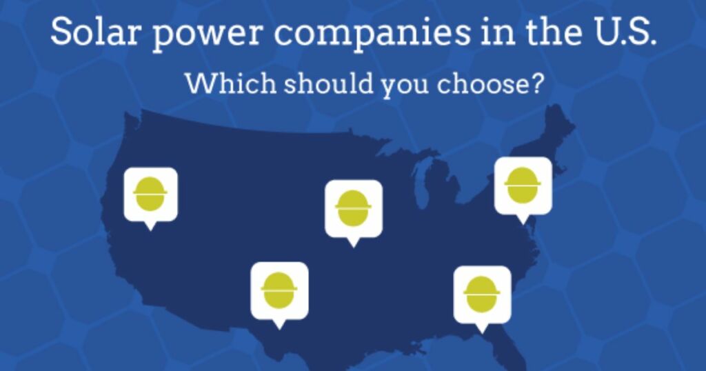 solar panel companies in usa