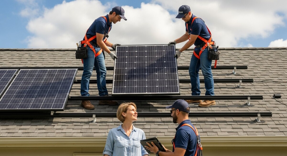 how long solar installation takes