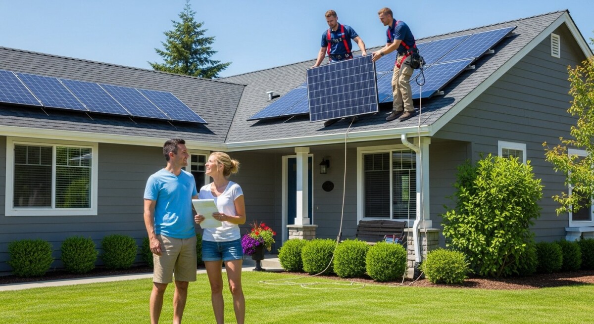 solar installation with no upfront cost