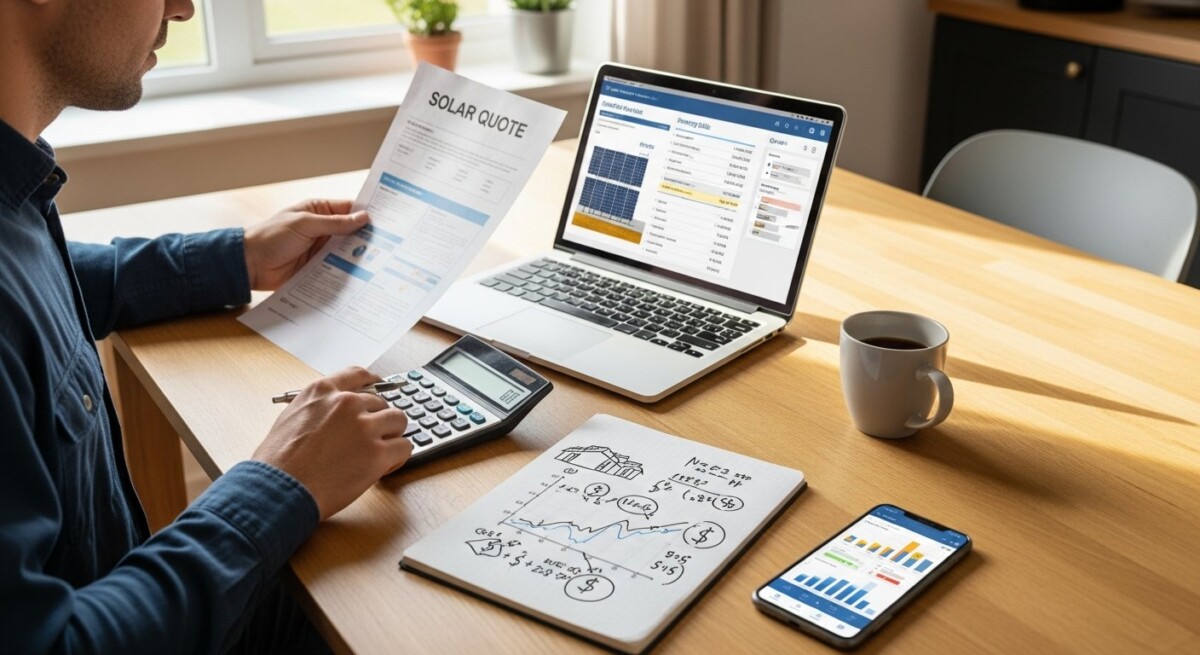 how to calculate savings from solar quotes